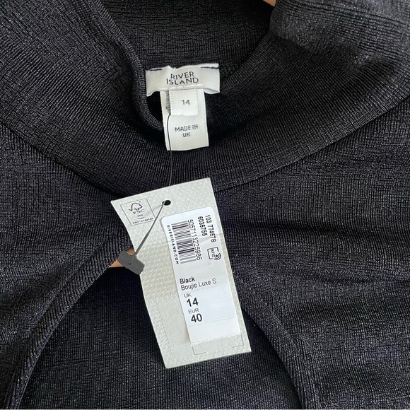 NWT River Island Cut-Out Detail Belted Wrap Top, UK14/US10 - Picture 14 of 14